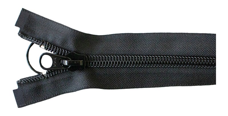 YKKr ZIPPER COIL #10 BLACK JEEP 84 IN - Zippers