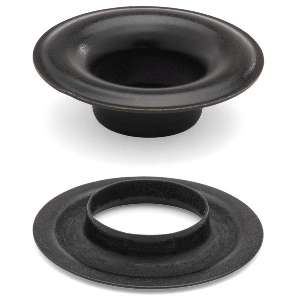 #4 Grommet & Washer Black 1/2IN 144PC/BX - Grommets