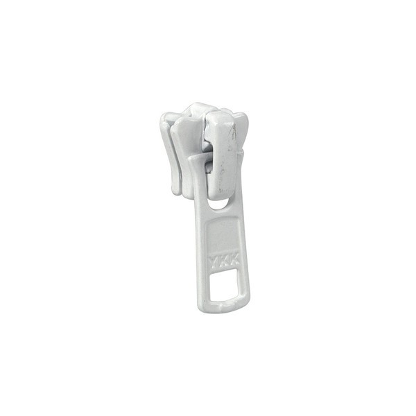 YKK® #5 White SP Sliders 50PC/Bx - Enameled Metal Sliders