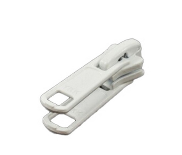 YKK® #5 White D.p.sliders Locking 50BX - Enameled Metal Sliders