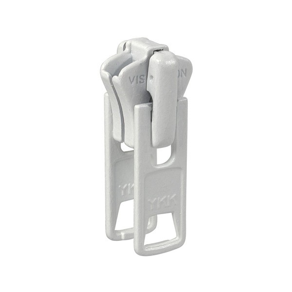 YKK® #10 White D.p.sliders Locking 50PCS - Enameled Metal Sliders