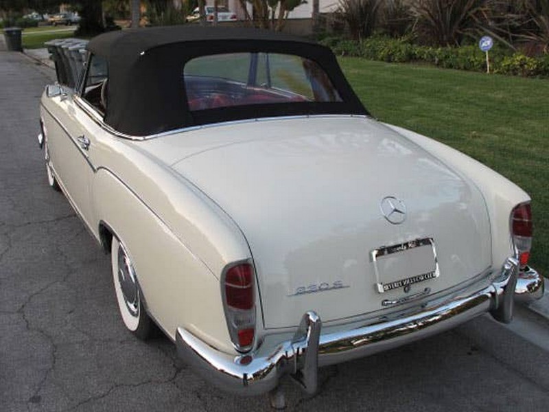 Top Complete Plastic Wndw Mercedes 220s/ - Replacement Convertible Tops & Pads