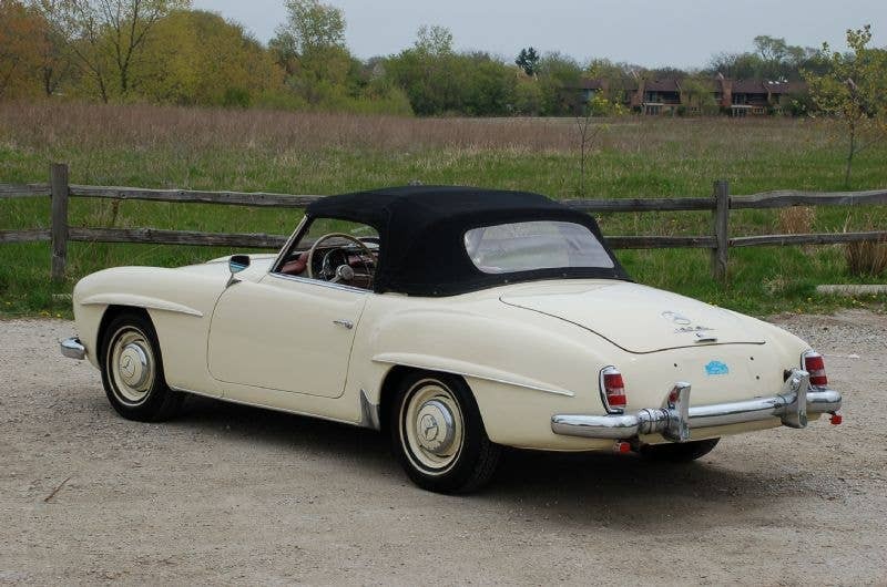 Top Complete Plastic Wndw Mercedes 190sl - Replacement Convertible Tops & Pads