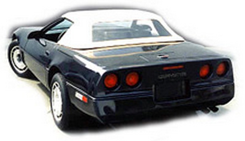 Top Complete Plastic Wndw Corvette C4 19 - Replacement Convertible Tops & Pads