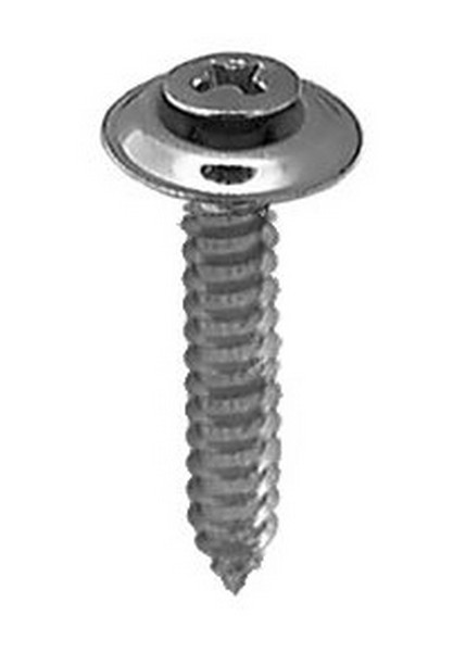 Sems 8 X 1IN V-2772 100PC/BX Chrome - Trim Screws- Phillips Oval Head