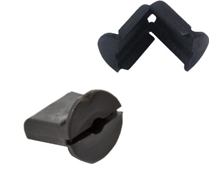 Black Nylon Vadney Clip 100PC/Bx - Nylon Fittings & Accessories