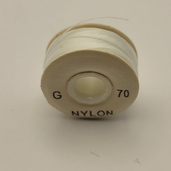 V-Bobbins White G-69 72PC/BX - Vylon Shell Bobbins