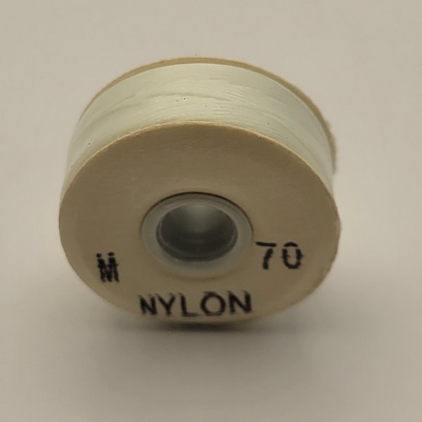V-Bobbins White M-69 72PC/BX - Vylon Shell Bobbins