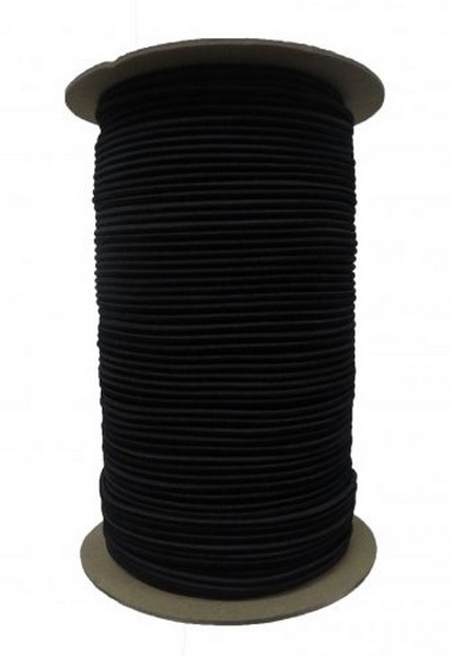 Shock Cord 1/8IN Black 100 FT/RL - Hardware & Accessories