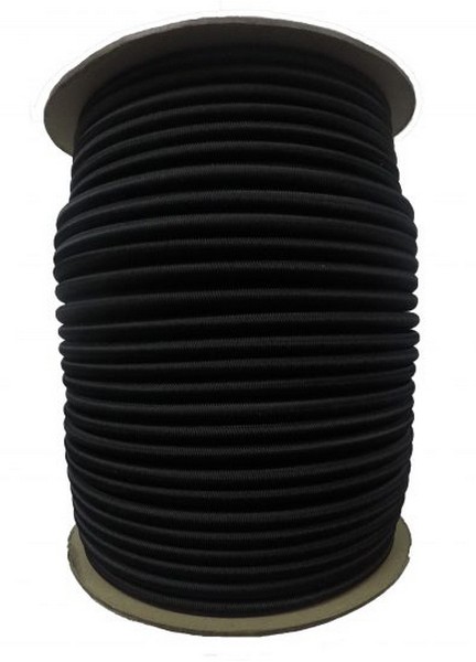 Shock Cord 3/8IN Black 100 FT/RL - Hardware & Accessories