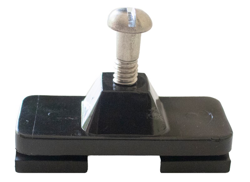 Side Mount Slide 1.050 Trk-Blk 20PC/Bag - Nylon Fittings & Accessories