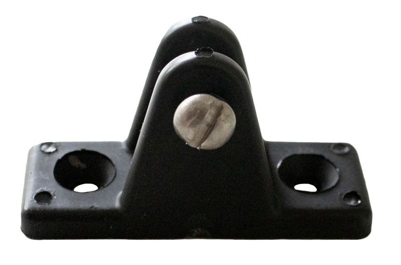 Large Deck Hinge/Angled Blk 20PC/Bag - Nylon Fittings & Accessories