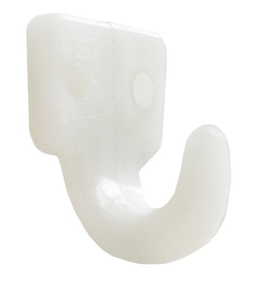 Lash Hook 2-Hole Natural 20PC/Bag - Nylon Fittings & Accessories