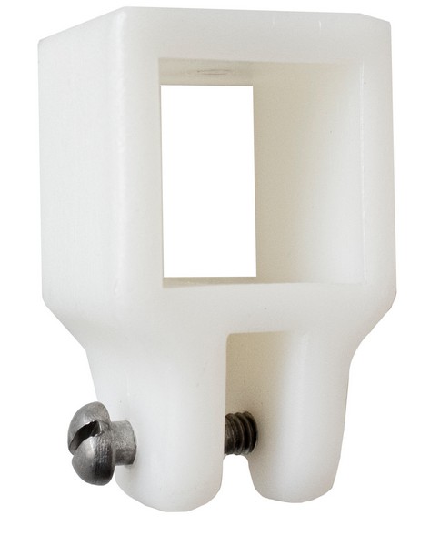 1IN Square Jaw Slide Natural 20PC/Bag - Nylon Fittings & Accessories