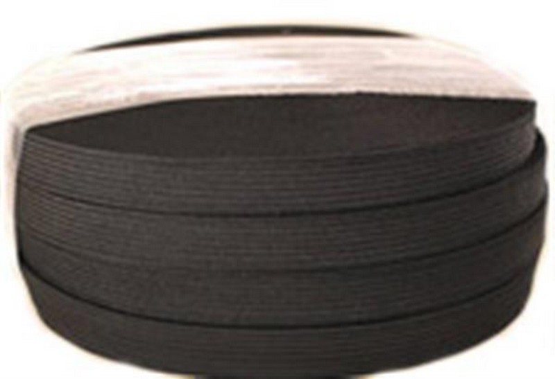 Elastic Flat Braid Black 3/4 In - Tapes & Listings