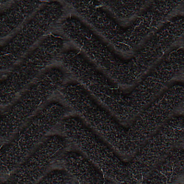 Chevron Charcoal Black   E672 Ca - OEM Cloth