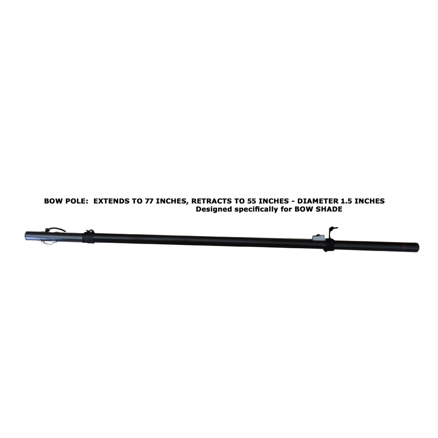 Carbiepoles 1.5IN Short Black Carbon - Boat Vents & Mooring/Carbie Poles
