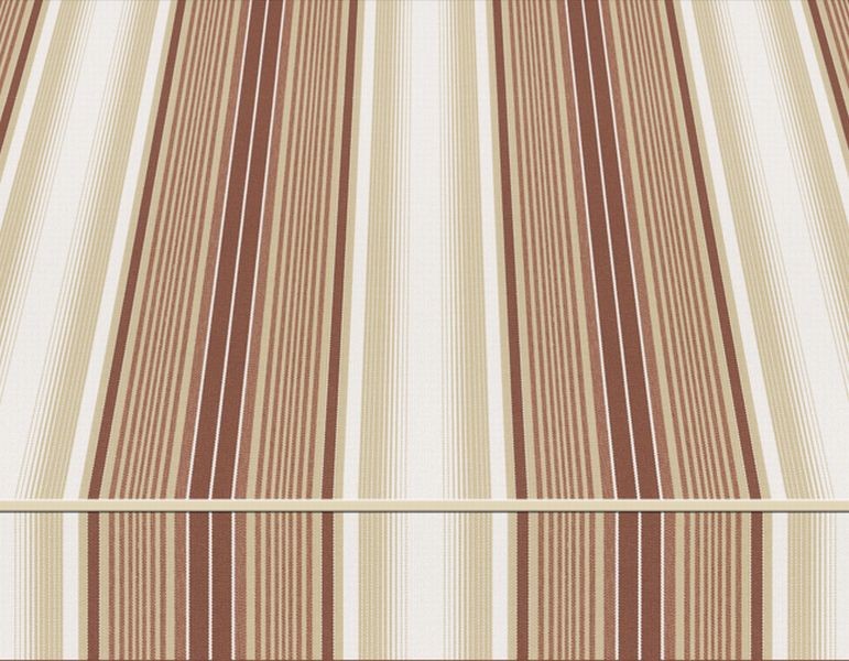 Tempotest Stripe Rust/White - Tempotest Awning Fabrics
