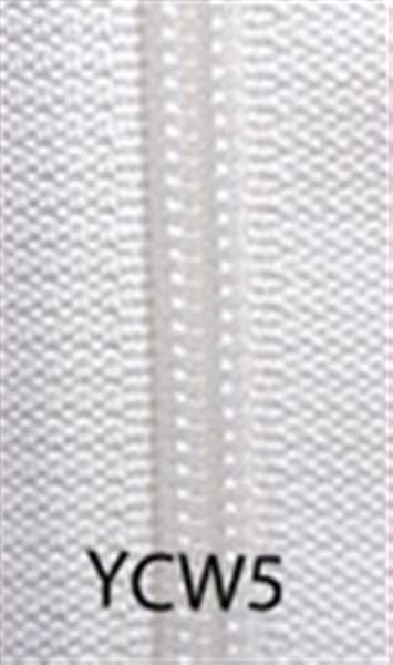 YKKr Zipper Chain Coil #5 White 200m/RL - Zippers