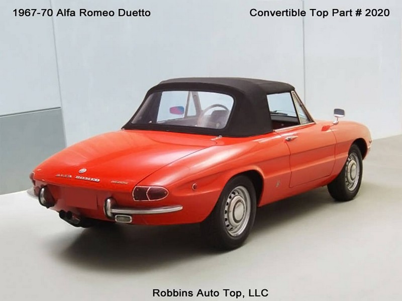 Top Complete Plastic Wndw Alfa Duetto/Sp - Replacement Convertible Tops & Pads