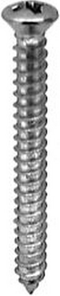 Phil Oval #6 Hd Tap Screw 8 X 1-1/2 Chro - Fasteners