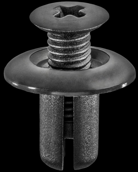 Kia Push-Type Retainer Black Nylon - All