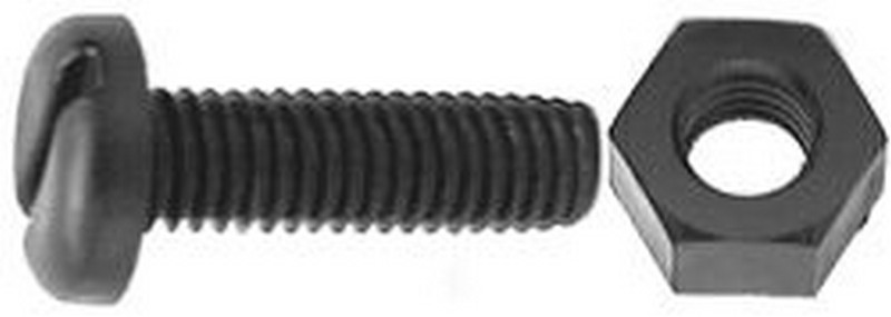 Blk Nylon L.p. Screw & Nut - All