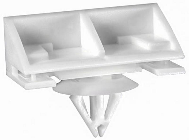 Ford Moulding Clip White Nylon - All