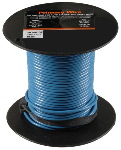 Primary Wire 20 Gauge Blue - All