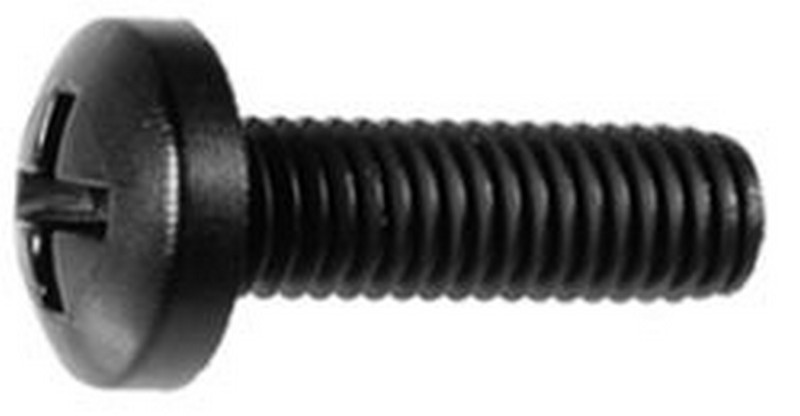 Black Nylon License Plate Screw - All
