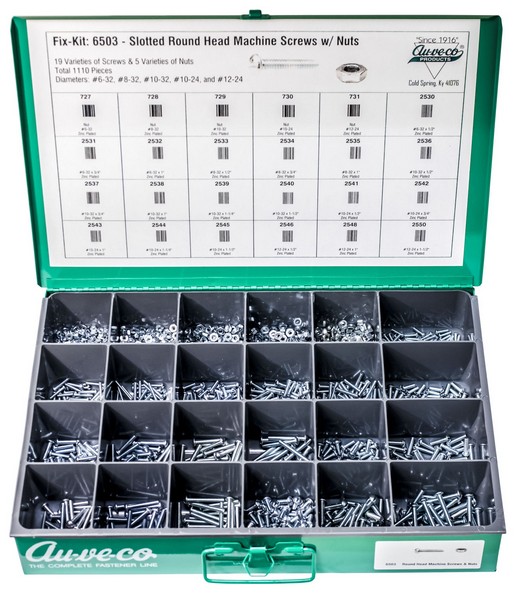 Slotted Round Head Machine Screw Kit - All