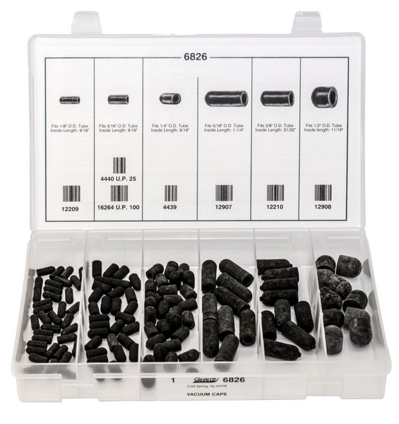Rubber Vacuum Cap Quik-Select Kit - All