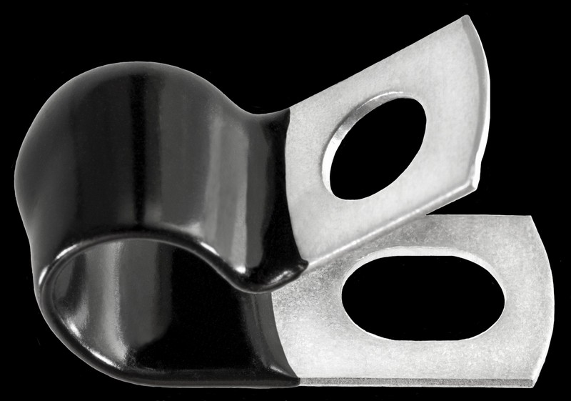 Closed Clamp 7/8 Small - Galvanized Viny - All