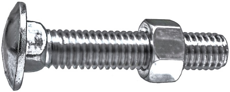 1/2 X 4 Carriage Bolt Zinc - All