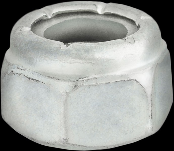 3/8-24 Nylon Insert Hex Stop Nut Zinc - All