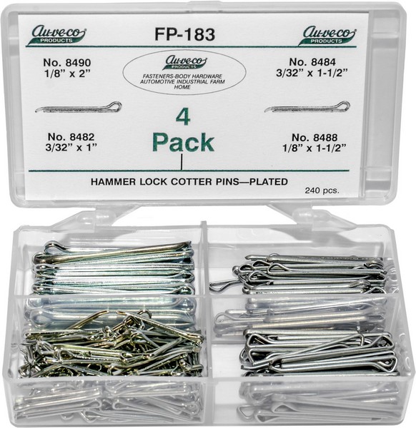 Hammer Lock Cotter Pins Plated (240 PCS) - All