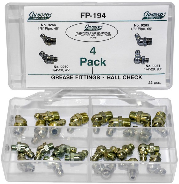 Grease Fittings-Ball Check (22 PCS) - All