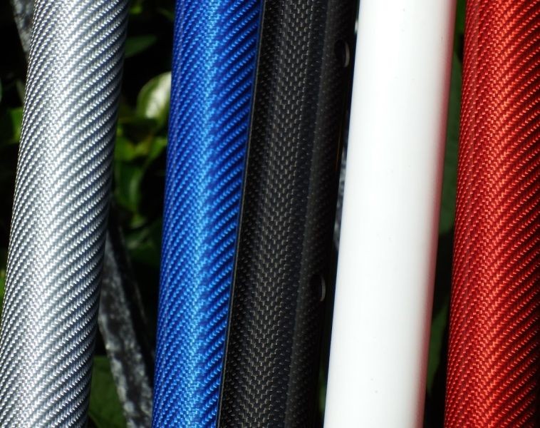 Carbiepoles 1.5IN White Carbon Fiber - Boat Vents & Mooring/Carbie Poles