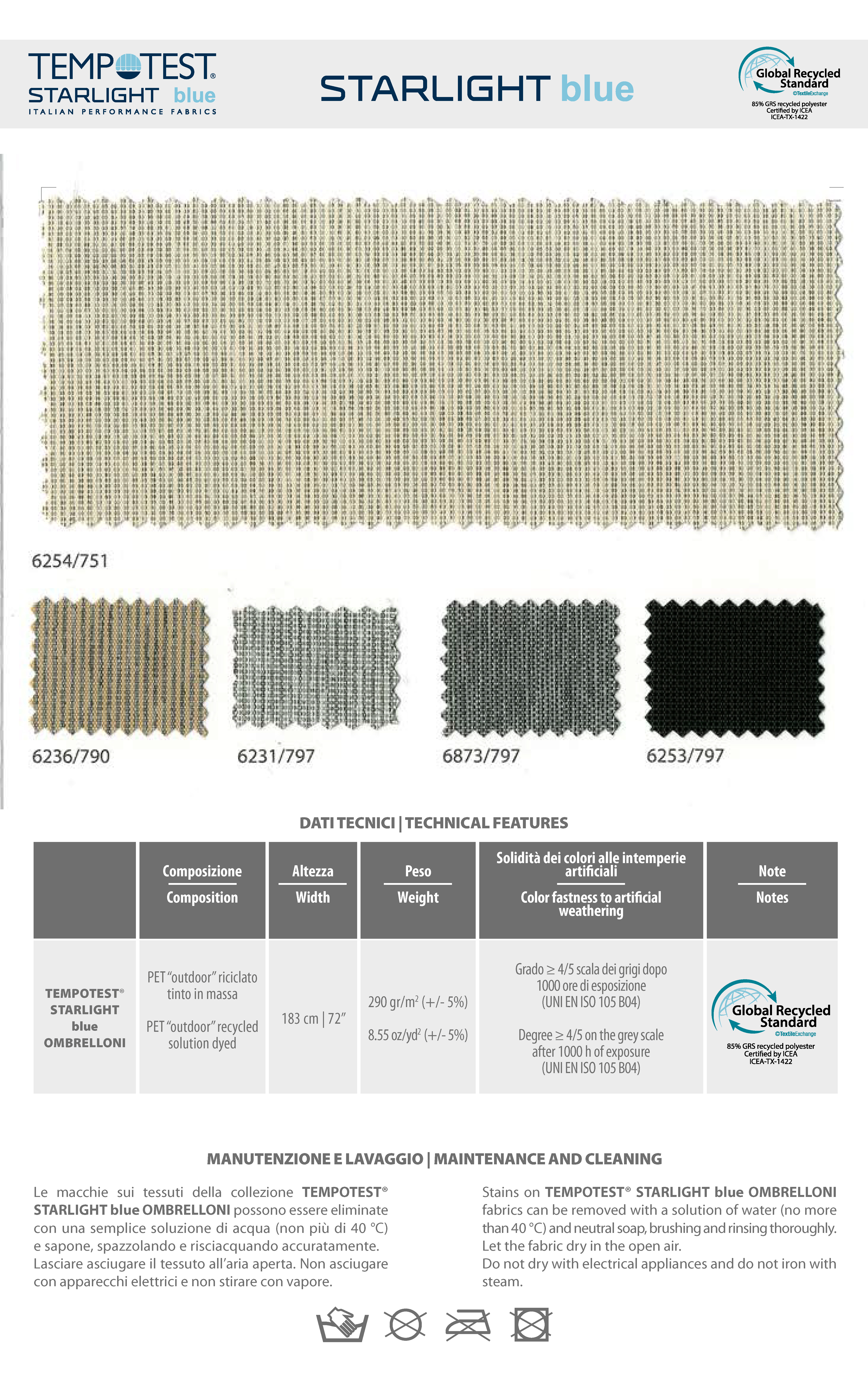 Tempotest Ombrelloni Basalt - All