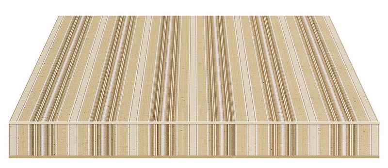 Tempotest Stripe Tan Slub - Tempotest Awning Fabrics