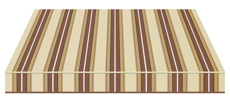 Tempotest Stripe Chocolate Brown/Natural - Tempotest Awning Fabrics