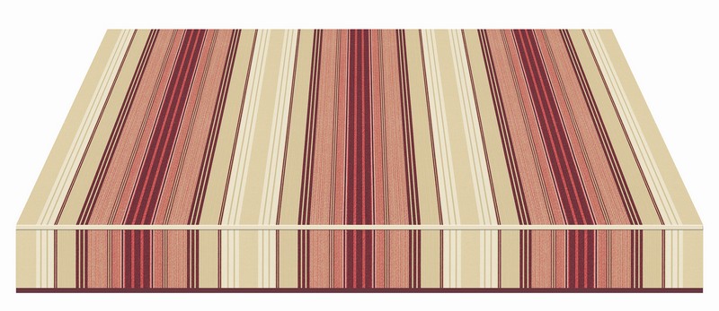 Tempotest Stripe Burgundy/Natural - Tempotest Awning Fabrics