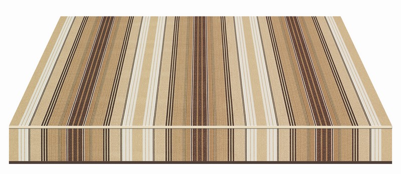 Tempotest Stripe Brown Natural - Tempotest Awning Fabrics