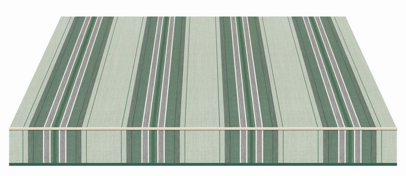Tempotest Stripe Meadow White - Tempotest Awning Fabrics