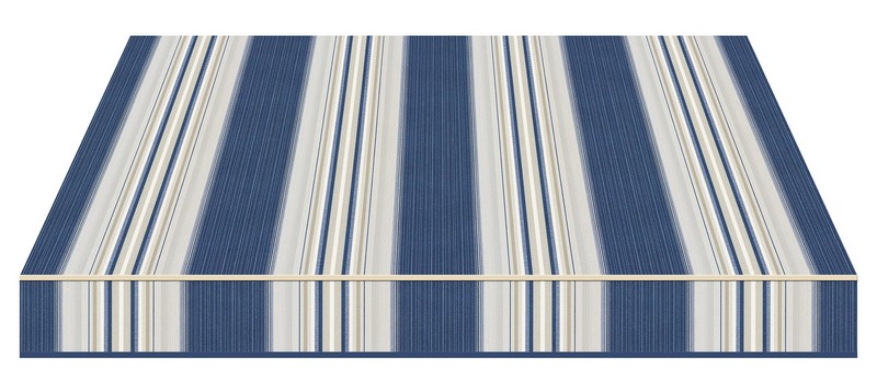 Tempotest Stripe Navy/Grey Rib - Tempotest Awning Fabrics