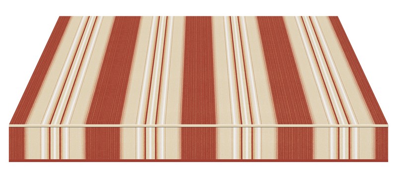 Tempotest Stripe Rust/Cream - Tempotest Awning Fabrics