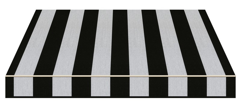 Tempotest Stripe Black/Grey - Tempotest Awning Fabrics
