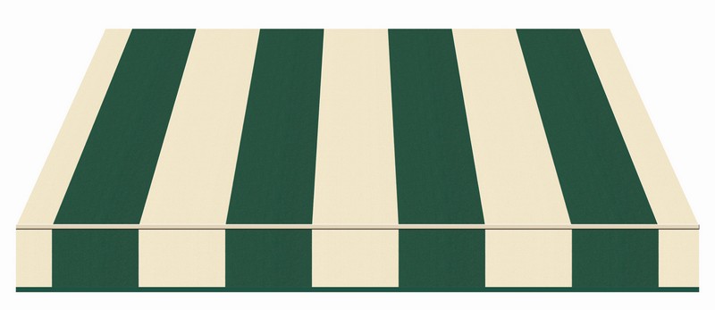 Tempotest Stripe Emerald Cream - Tempotest Awning Fabrics