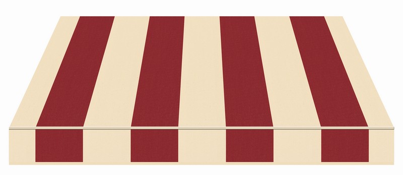 Tempotest Stripe Maroon Cream - Tempotest Awning Fabrics