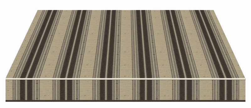 Tempotest Stripe Chocolate Almond - Tempotest Awning Fabrics